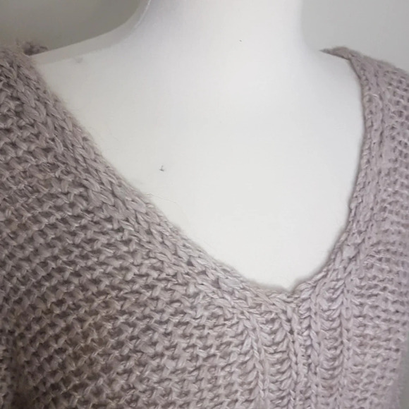 Anthropologie moth alpaca wool acrylic drop shoulder oversized sweater tunic - Picture 3 of 11